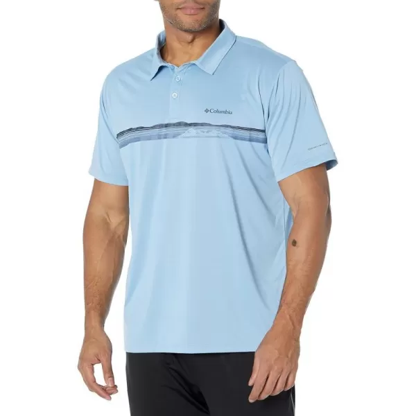 Columbia Mens Hike Novelty PoloJet Stream