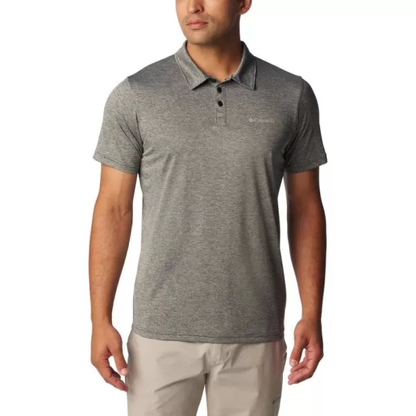 Columbia Mens Hike PoloBlack Heather