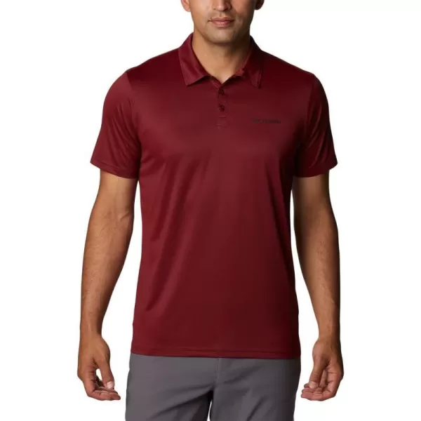 Columbia Mens Hike PoloRed Jasper