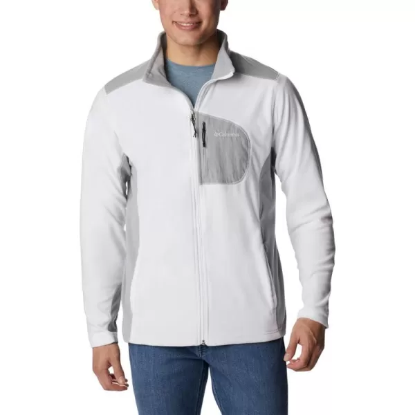 Columbia Mens Klamath Range Full ZipWhiteColumbia Grey