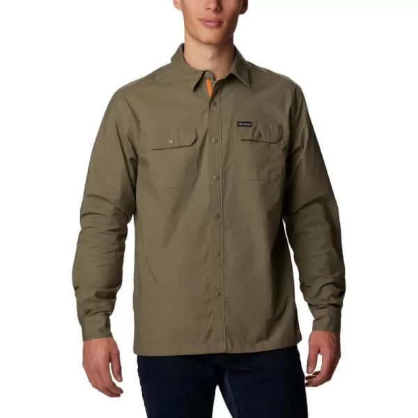 Columbia Mens Landroamer Lined ShirtStone Green