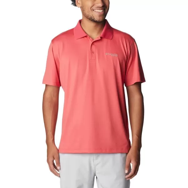 Columbia Mens Low Drag Offshore PoloSunset Red