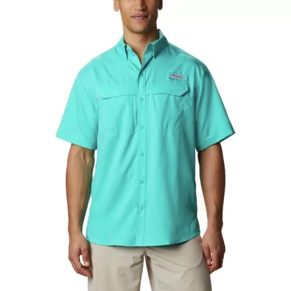 Columbia Mens Low Drag Offshore Short Sleeve ShirtBright Aqua