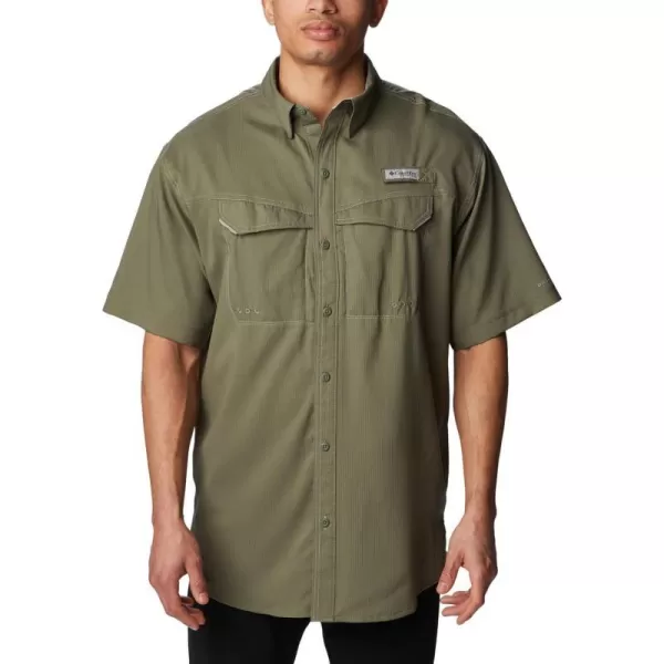 Columbia Mens Low Drag Offshore Short Sleeve ShirtBrownish Green