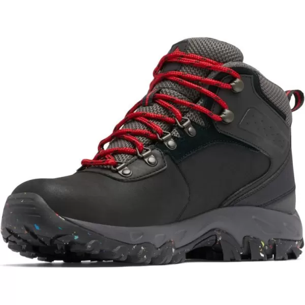 Columbia Mens Newton Ridge Plus Ii Waterproof Omni Heat Hiking ShoeBlack  Mountain Red