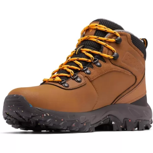 Columbia Mens Newton Ridge Plus Ii Waterproof Omni Heat Hiking ShoeLight Brown  Black