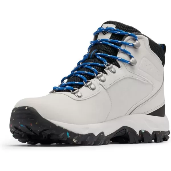 Columbia Mens Newton Ridge Plus Ii Waterproof Omni Heat Hiking ShoeSilver Grey  Bright Indigo