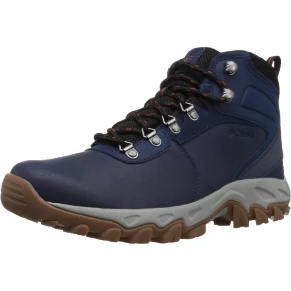 Columbia Mens Newton Ridge Plus Wp Hiking ShoeCollegiate NavyRusty