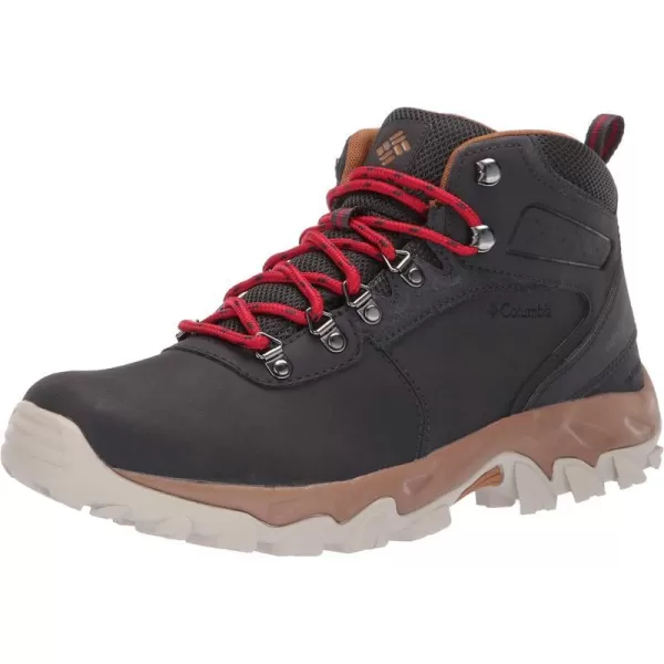 Columbia Mens Newton Ridge Plus Wp Hiking ShoeShark Mountain Red