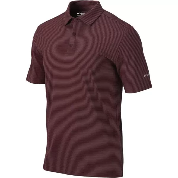 Columbia Mens OmniWick One Swing PoloDeep Maroon