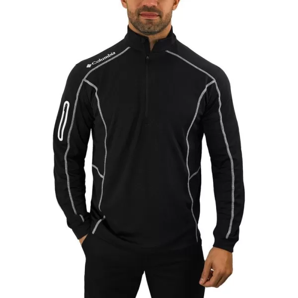 Columbia Mens OmniWick Shotgun Long Sleeve 14 Zip PulloverBlack