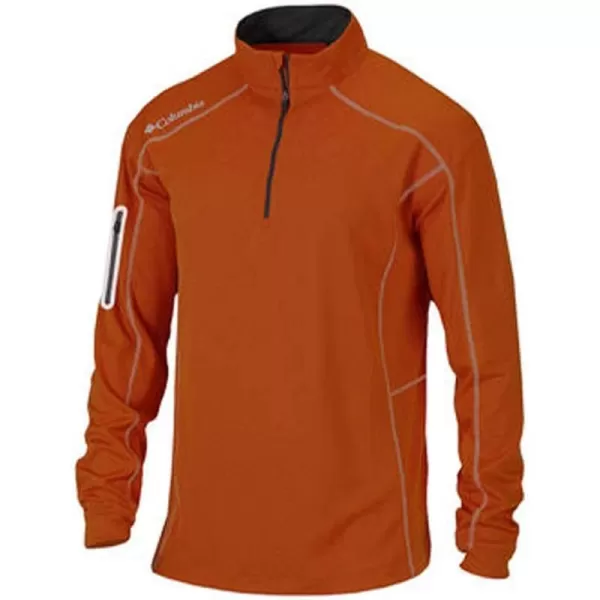 Columbia Mens OmniWick Shotgun Long Sleeve 14 Zip PulloverCedar