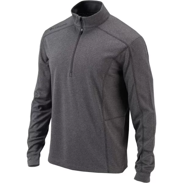 Columbia Mens OmniWick Shotgun Long Sleeve 14 Zip PulloverHeathered Forged Iron