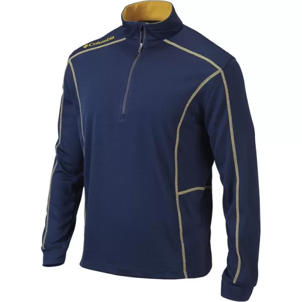 Columbia Mens OmniWick Shotgun Long Sleeve 14 Zip PulloverNavyAztec Gold