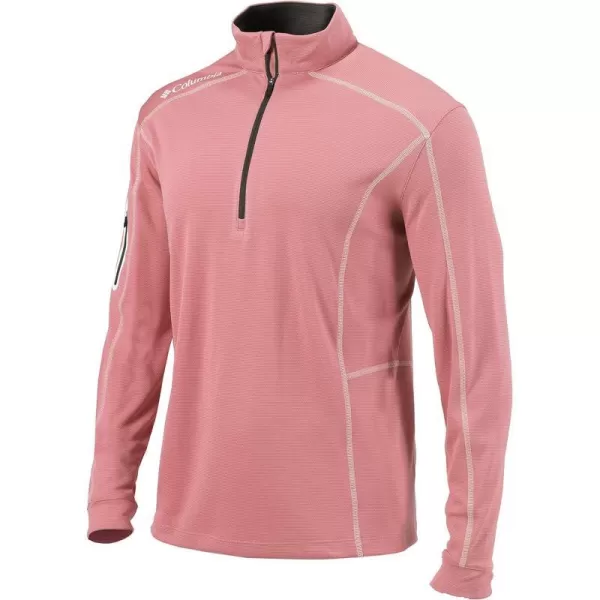 Columbia Mens OmniWick Shotgun Long Sleeve 14 Zip PulloverSorbet