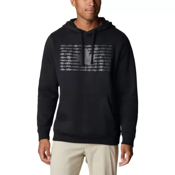 Columbia Mens PFG Fish Flag Ii HoodieBlackCity Grey Canada