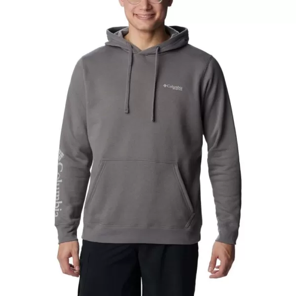 Columbia Mens PFG Sleeve Ii Graphic HoodieCity GreyCool Grey Logo