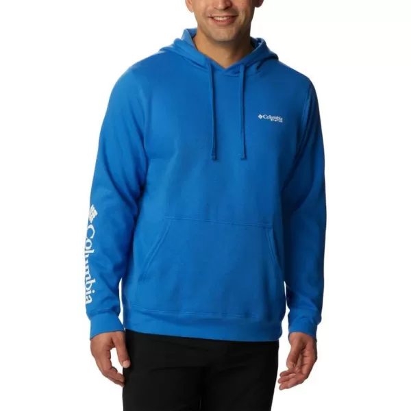 Columbia Mens PFG Sleeve Ii Graphic HoodieVivid BlueWhite Logo