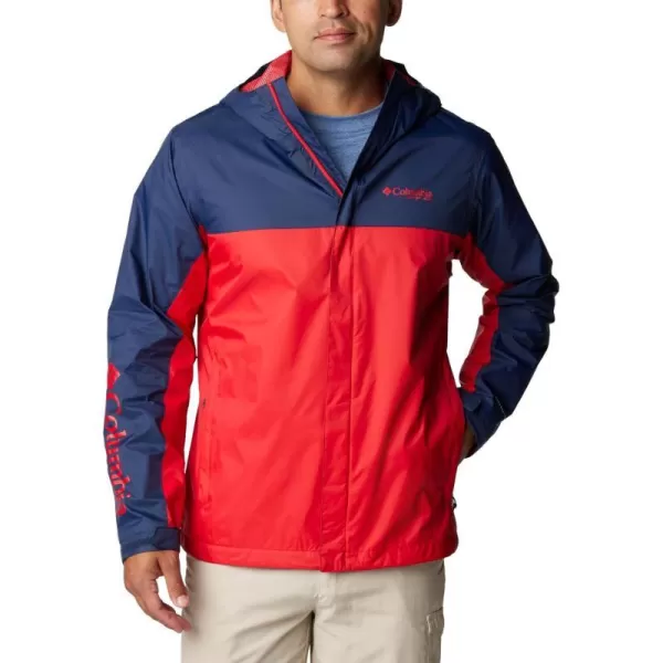 Columbia Mens PFG Storm II JacketCollegiate Navy  Red Spark