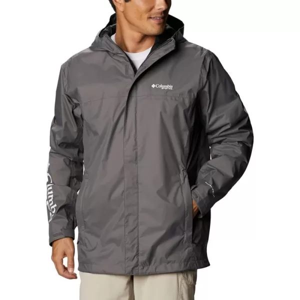 Columbia Mens PFG Storm JacketCity GreyBlack