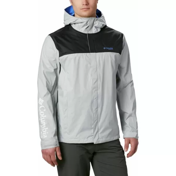 Columbia Mens PFG Storm JacketCool GreyVivid Blue