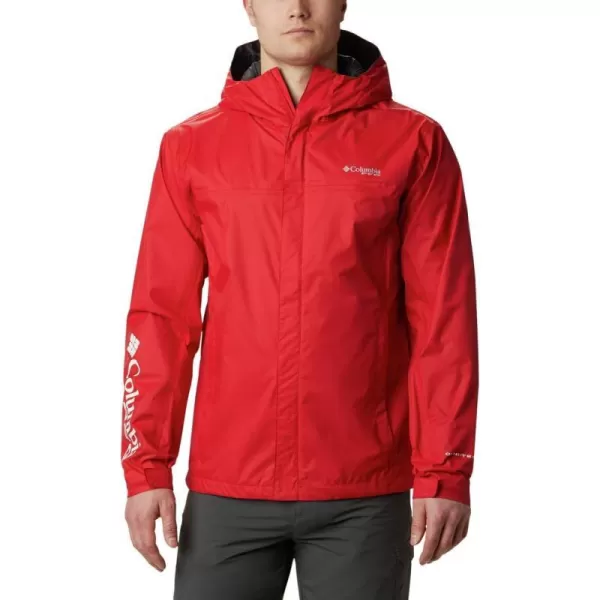 Columbia Mens PFG Storm JacketRed SparkShark