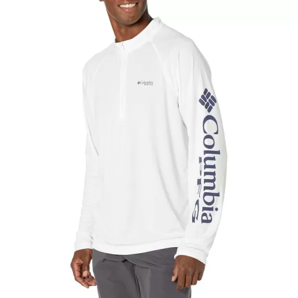 Columbia Mens PFG Terminal Tackle 14 Sleeve Zip Tee Breathable UV Sun ProtectionColumbia Mens PFG Terminal Tackle 14 Sleeve Zip Tee Breathable UV Sun Protection