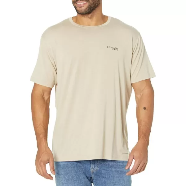 Columbia Mens PFG Triangle Fill Tech Tee Short SleeveAncient FossilPhg Gallatin Camo Grx