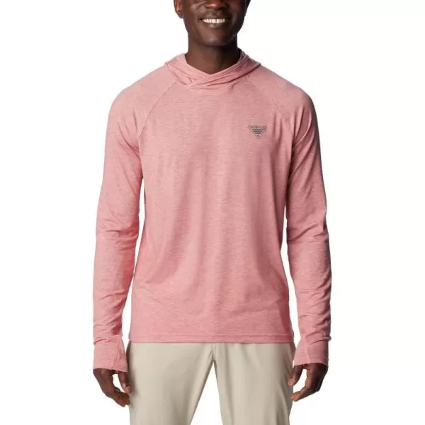 Columbia Mens PFG Uncharted HoodieSandalwood Pink Heather