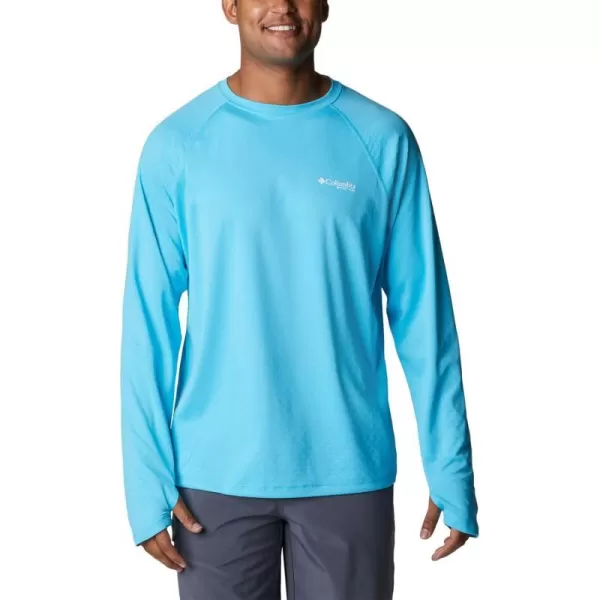 Columbia Mens PFG Zero Rules Ice Ls ShirtAtoll