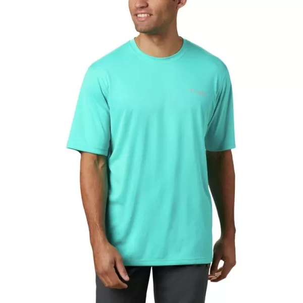 Columbia Mens PFG Zero Rules Short Sleeve ShirtBright Aqua