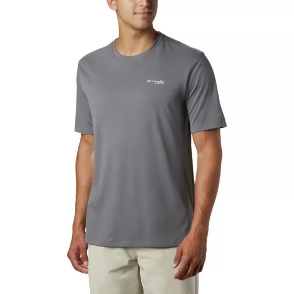 Columbia Mens PFG Zero Rules Short Sleeve ShirtCity Grey