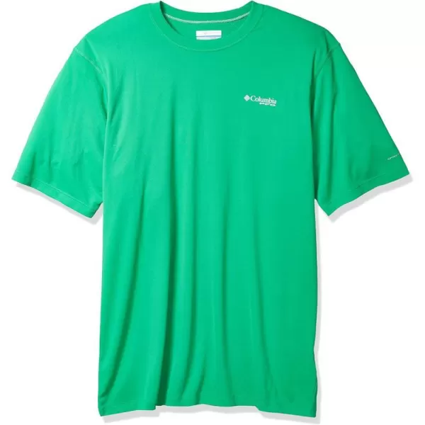 Columbia Mens PFG Zero Rules Short Sleeve ShirtDark Lime