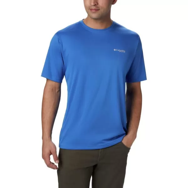 Columbia Mens PFG Zero Rules Short Sleeve ShirtVivid Blue