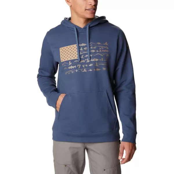 Columbia Mens PHG Game Flag Ii HoodieZinc Sahara Cast N Blast