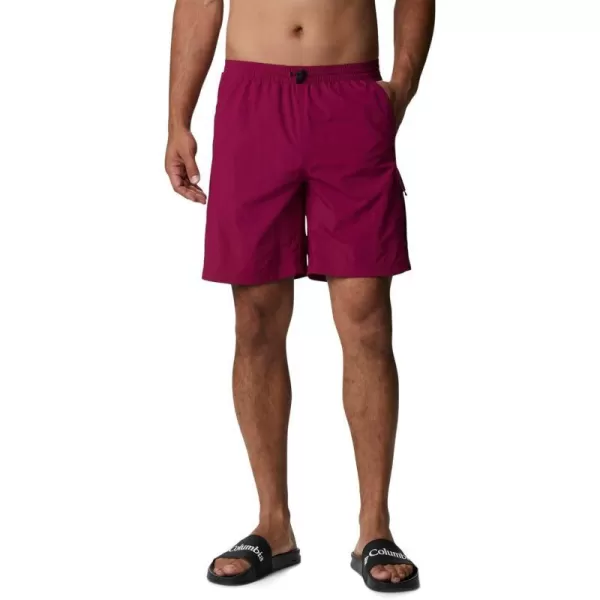 Columbia Mens Palmerston Peak Sport ShortRed OnionBlack