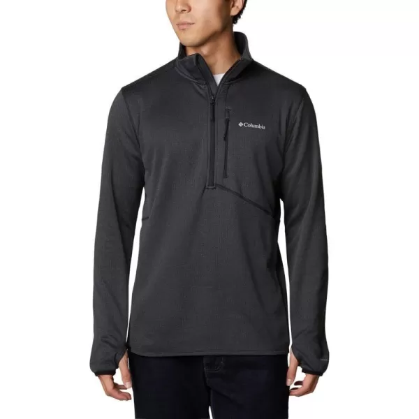 Columbia Mens Park View Fleece Half ZipBlack Heather