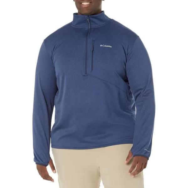 Columbia Mens Park View Fleece Half ZipCollegiate Navy Heather  Legacy