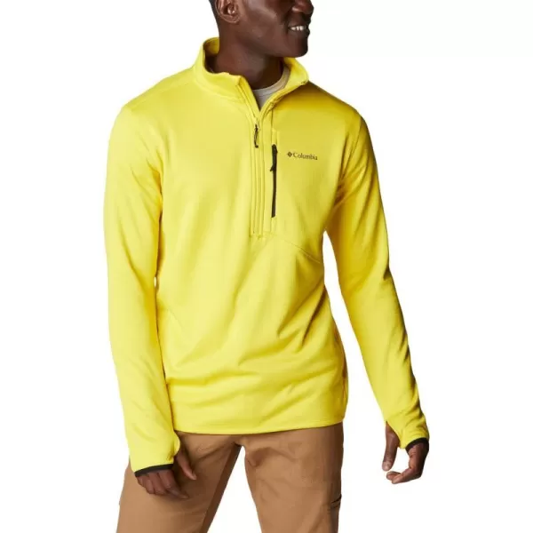 Columbia Mens Park View Fleece Half ZipLaser Lemon Heather