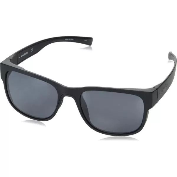 Columbia Mens Penns Creek Rectangular SunglassesMatte Black