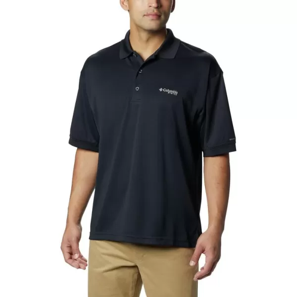 Columbia Mens Perfect Cast Polo ShirtBig Black