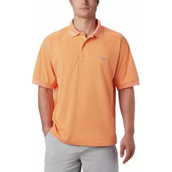 Columbia Mens Perfect Cast Polo ShirtBig Bright Nectar