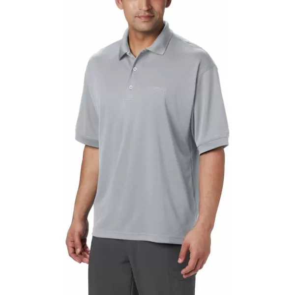 Columbia Mens Perfect Cast Polo ShirtBig Cool Grey