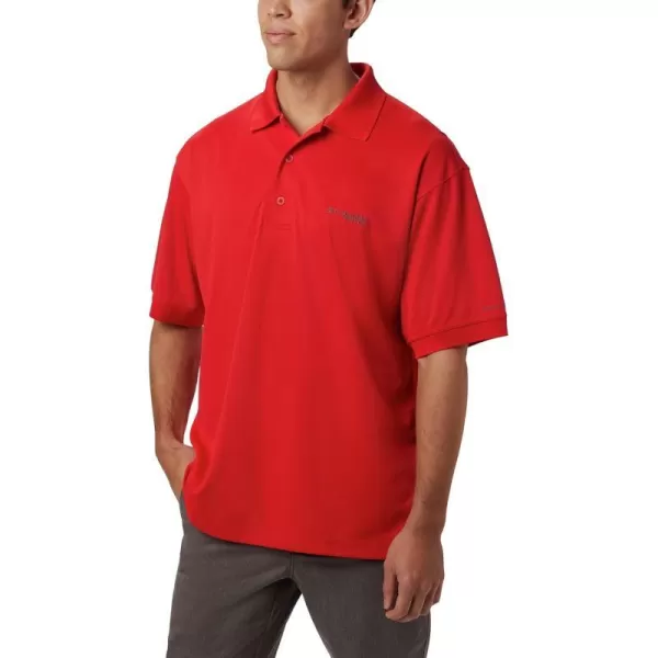 Columbia Mens Perfect Cast Polo ShirtBig Red Spark