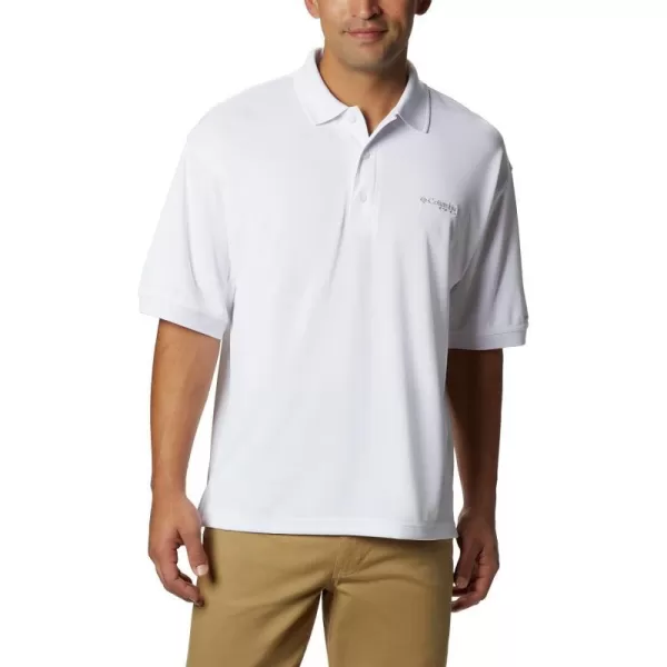 Columbia Mens Perfect Cast Polo ShirtTall White