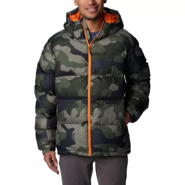 Columbia Mens Pike Lake Ii Hooded JacketStone Green Mod Camo Print