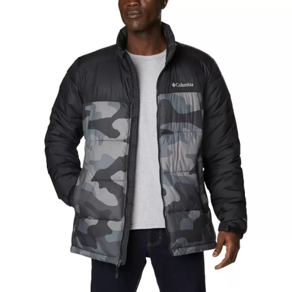 Columbia Mens Pike Lake JacketBlack Mod Camo PrintBlack