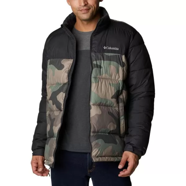 Columbia Mens Pike Lake JacketCypress Mod Camo PrintShark