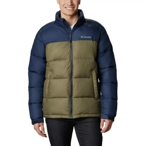 Columbia Mens Pike Lake JacketStone GreenCollegiate Navy