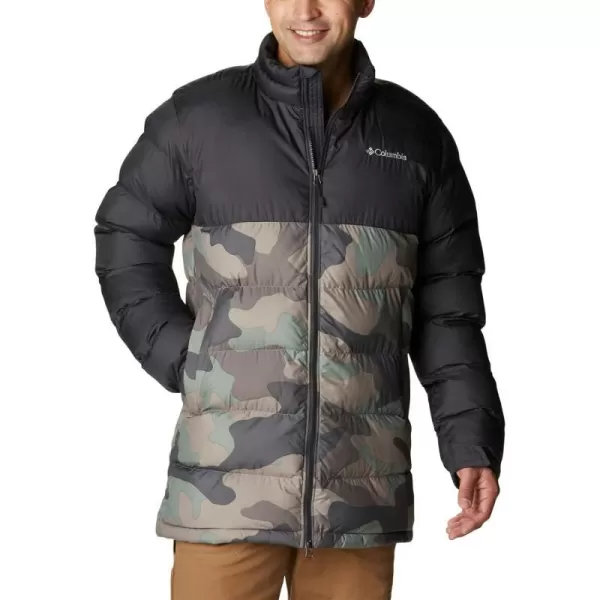 Columbia Mens Pike Lake Mid JacketCypress Mod Camo PrintShark